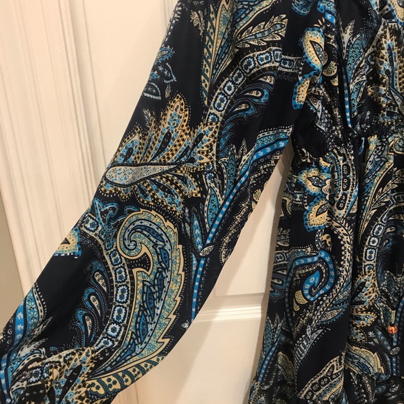 Fashion Fuse Blue Paisley Dress - Picture 3 of 3